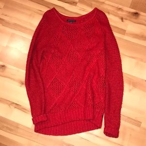 American Eagle Long Red Sweater